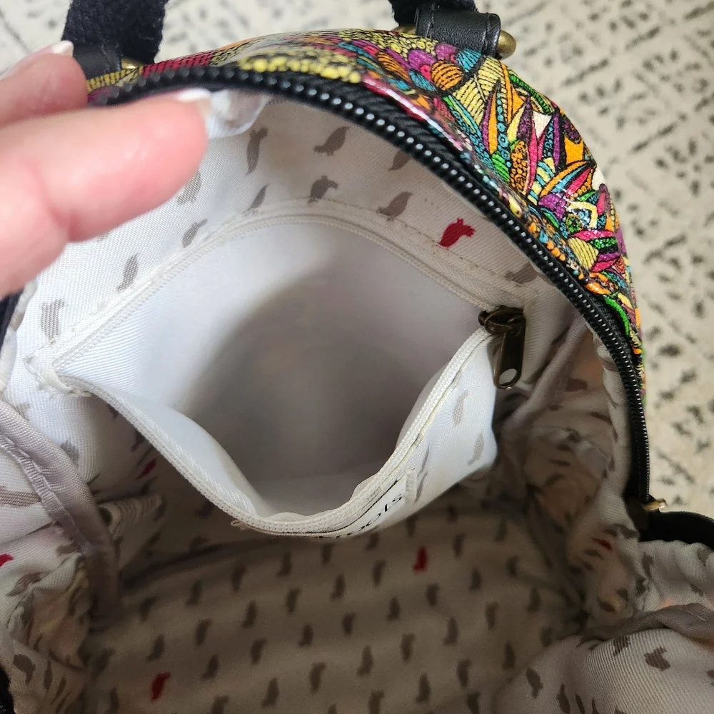 Sakroots Mini Crossbody Backpack Rainbow Spirit Desert Waterproof Handbag NWOT - Picture 9 of 12